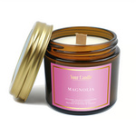 Soja geurkaars met houten lont magnolia 120 ml - Your Candle