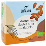 Biologische verse Deglet Nour dadels met pit aan de tak 500 g - Biotamra