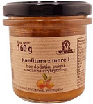 Abrikozenjam gezoet met erythritol zonder suiker 160 g
