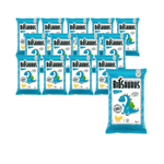 SET VAN 14 x  Dinosaurussen maïs chips met zeezout GEEN GLAS. BIO 30 g