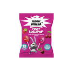 Lolli Pop Lolly's met aardbei- en kersensmaak, zonder toegevoegde suikers 120 g – Bunny Ninja