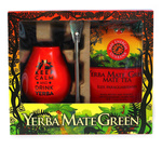 Exclusieve set (Yerba mate mas energia guarana 400 g, matero, bombilla) - Mate Green – biologisch Mate Green