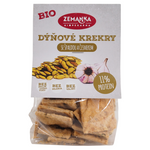 Crackers met pompoenpitten en knoflook biologisch 100 g – Zemanka
