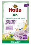Holle Biologische Rijstepap Bosbessen-Banaan, zonder toegevoegde suikers, glutenvrij, vanaf 6 maanden, 200 g