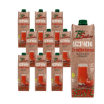 SET VAN 10 x Gazpacho (Spaanse groentesoep) BIO 1 l