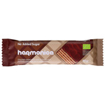 Zelf-suikerwafel met melk-cacaocrème in een jasje van melkchocolade zonder toegevoegde suiker bio 40 g - Harmonica