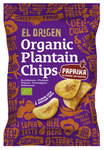 Glutenvrije bakbananen paprika chips BIO 80 g