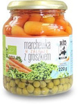 Wortelen in marinade met erwten in pot BIO 340 g (220 g)