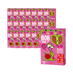 SET VAN  20 x Appel en frambozen fruithapje zonder toegevoegde suiker 60 g