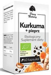 Kurkuma en peper bio voedingssupplement 60 capsules (555 mg) - Dar Natury
