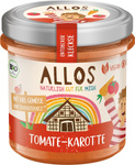 Glutenvrije groentepasta met tomaten en wortelen bio 140 g - Allos