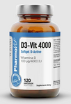 Vitamine D3-Vit 100 µg (4000 IE) glutenvrij voedingssupplement 120 capsules - Pharmovit (Clean Label)