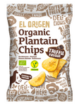 Biologische glutenvrije plantainchips met truffelsmaak 80 g – El Origen