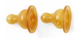 Anti-koliek flespeen met trage flow 0-3 maanden 2-pack – Hevea