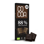 Zwarte chocolade 88% bio 40 g - COCOA