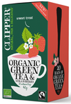 Fair trade groene thee met aardbei BIO (20 x 2 g) 40 g