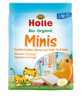 Mini reepjes banaan-sinaasappel biologisch (8 x 12,5 g) 100 g – Holle