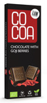 Rauwe chocolade met Gojibessen Biologisch 40 g – Cocoa