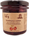 Erythritol gezoete kersenjam zonder suiker 160 g