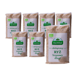 SET VAN 7 x Bruine lange rijst BIO 1 kg