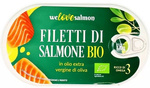 Biologische zalmfilet in extra vierge olijfolie 170 g/100 g – We Love Salmon