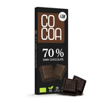 Biologische pure chocolade 70 % 40 g – Cocoa