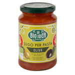 Biologische Tomatensaus met Olijven 340 g – LA BIO IDEA