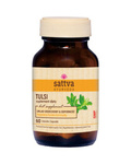 Tulsi-extract 60 capsules ademhalingssysteem en immuniteit - Sattva