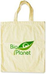 Katoenen boodschappentas met logo – Bio Planet