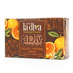 Zeepblok chocolade en sinaasappel 100 g - La Diva
