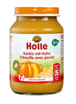 Glutenvrij pompoen- en kippendiner zonder toegevoegde suikers vanaf 5 maanden BIO 190 g (pot) - Holle