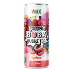 Popping Boba Bubble Tea Theedrank met knallende balletjes en lycheesap 320 ml – Vinut