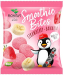 Gevriesdroogde biologische aardbei-banaan-yoghurt snack 10 g - Bonitas