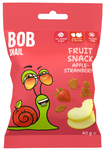 Vruchtenrol appel-aardbei, zonder toegevoegde suikers, glutenvrij 40 g – Bob Snail