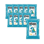 SET VAN 10 x Dinosaurussen maïs chips met zeezout GEEN GLAS. BIO 4x15 g