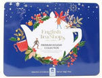 English Tea Shop Premium Holiday Collection Biologische theeset in een decoratief blauw blik – 36 zakjes