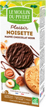 Hazelnootkoekjes omhuld met pure chocolade bio 130 g - Le Moulin du Pivert