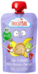 Fruchtbar Biologische Fruitpuree met Kiwi, Aardbei, Peer, Banaan en Tarwebeschuit, 100 g