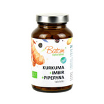 Kurkuma + gember + piperine bio voedingssupplement 240 tabletten 120 g - BATOM