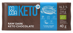Biologische keto chocolade met MCT-olie, zonder toegevoegde suikers 40 g – Cocoa
