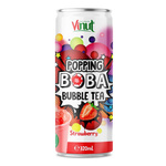 Popping Boba Bubble Tea Theedrank met aardbeiensap 320 ml – Vinut