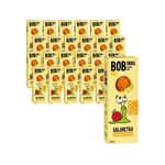 SET VAN 24 x Appel-Peer-Citrus" snack zonder toegevoegde suiker Bob Slak, 27 g