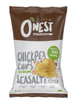 Kikkererwtenchips met zeezout en zwarte peper glutenvrij bio 40g - O'Nest