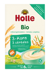 Holle Biologische Volkoren 3-granenpap, zonder toegevoegde suikers, glutenvrij, vanaf 6 maanden, 250 g