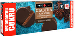 Cacaokoekjes met browniesmaakcrème, omhuld met pure chocolade, zonder toegevoegde suiker 128 g – Pure&Good