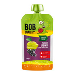 Appel - zwarte bessen puree zonder toegevoegde suiker 120 g - Bob Snail