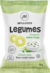 Groene erwten chips met room en uien ZONDER GLUIS. BIO 35 g