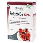 Voedingssupplement ijzer + vitamine B12 forte 45 tabletten - Physalis