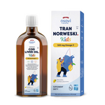 Noorse omega-3 levertraan (500 mg) voor kinderen vanaf 3 jaar met citroensmaak voedingssupplement 250 ml - OSAVI